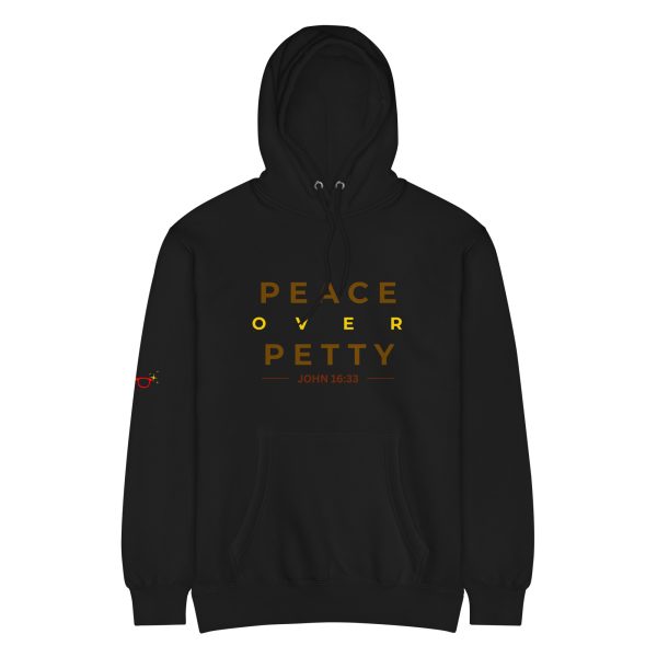 Peace Over Petty Hoodie – Black (John 16:33) - Image 2
