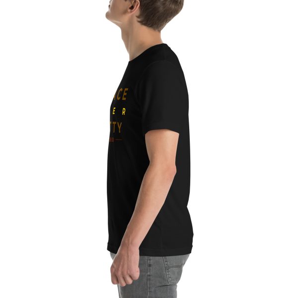 Peace Over Petty Tee – Black (John 16:33) - Image 3
