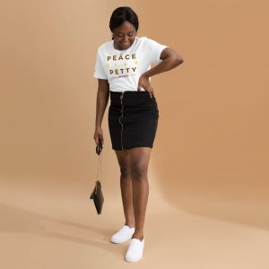 Peace Over Petty Tee – White (John 16:33)
