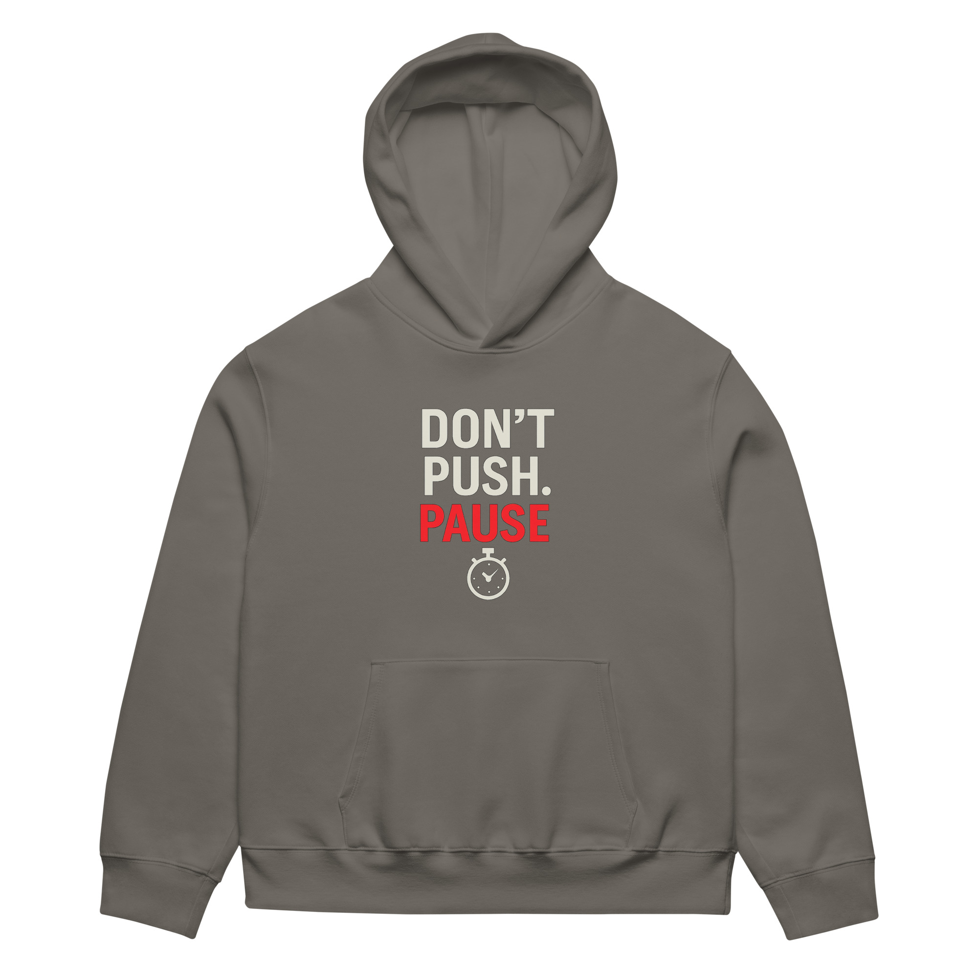 Don’t Push. Pause. - Oversized heavyweight Hoodie - Image 20