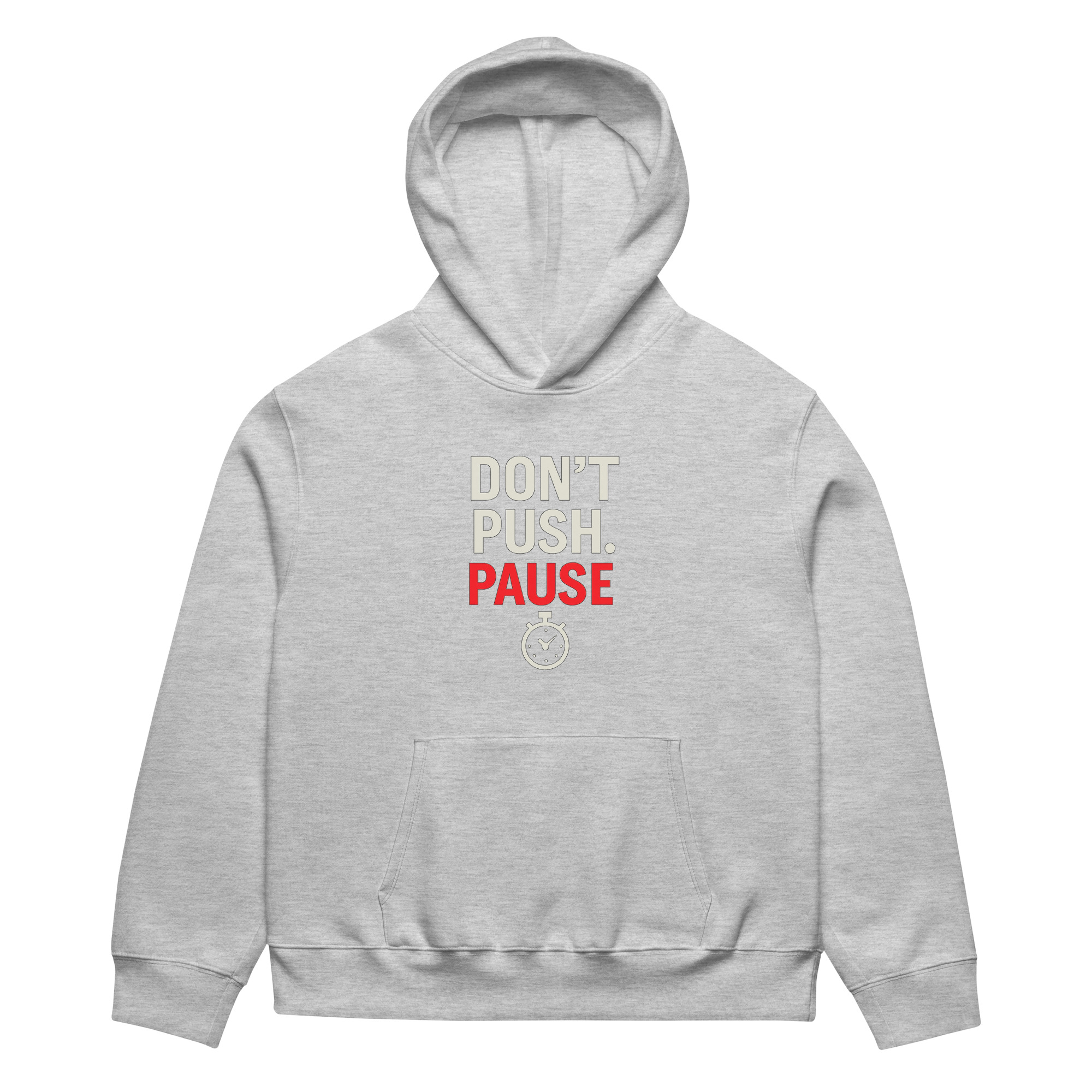 Don’t Push. Pause. - Oversized heavyweight Hoodie - Image 26
