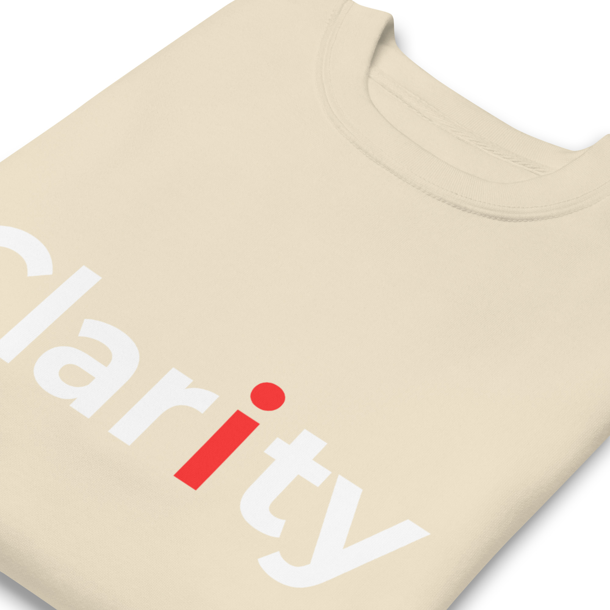 Clarity with red i - Unisex Sweatshirt - Image 3