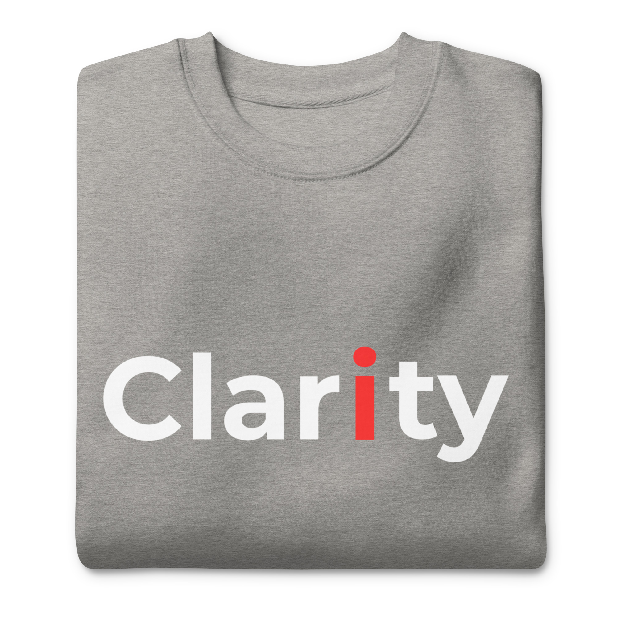 Clarity with red i - Unisex Sweatshirt - Image 5