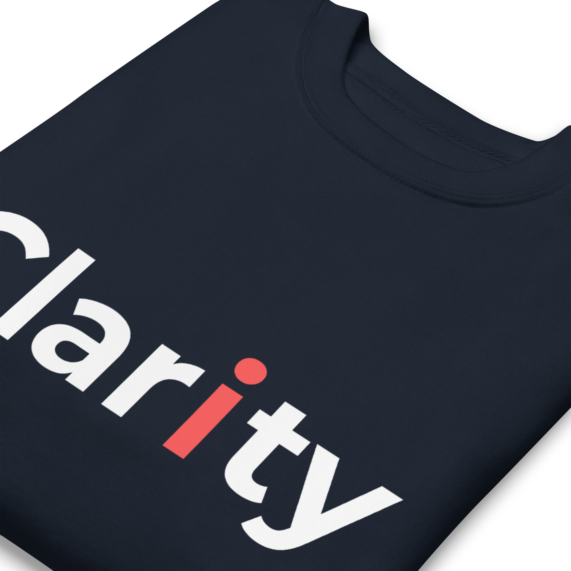 Clarity with red i - Unisex Sweatshirt - Image 6