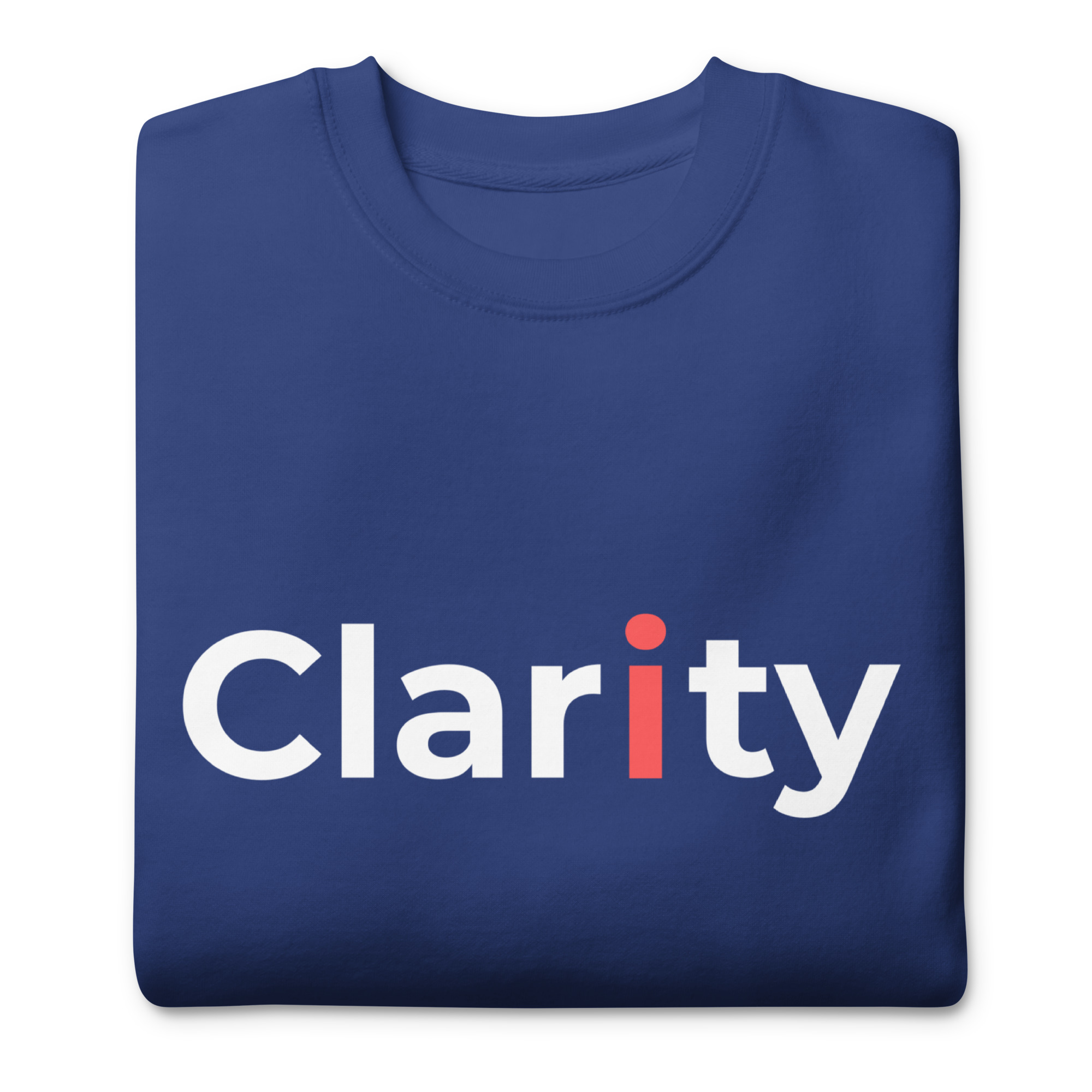 Clarity with red i - Unisex Sweatshirt - Image 4