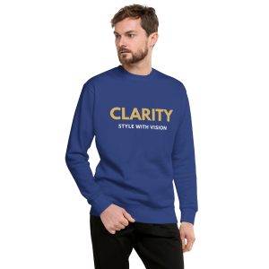 Clarity – Style with Vision - Unisex Premium Sweatshirt