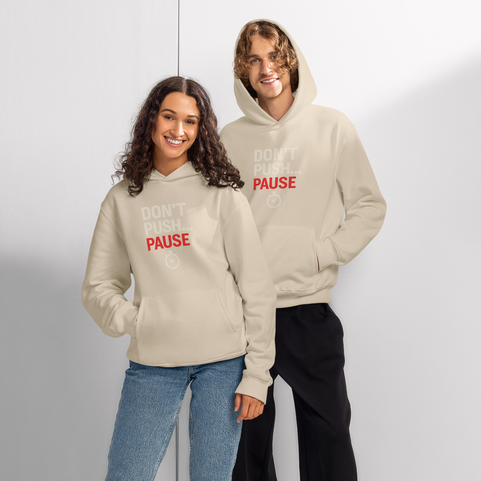 Don’t Push... Pause - Oversized heavyweight Hoodie - Image 9