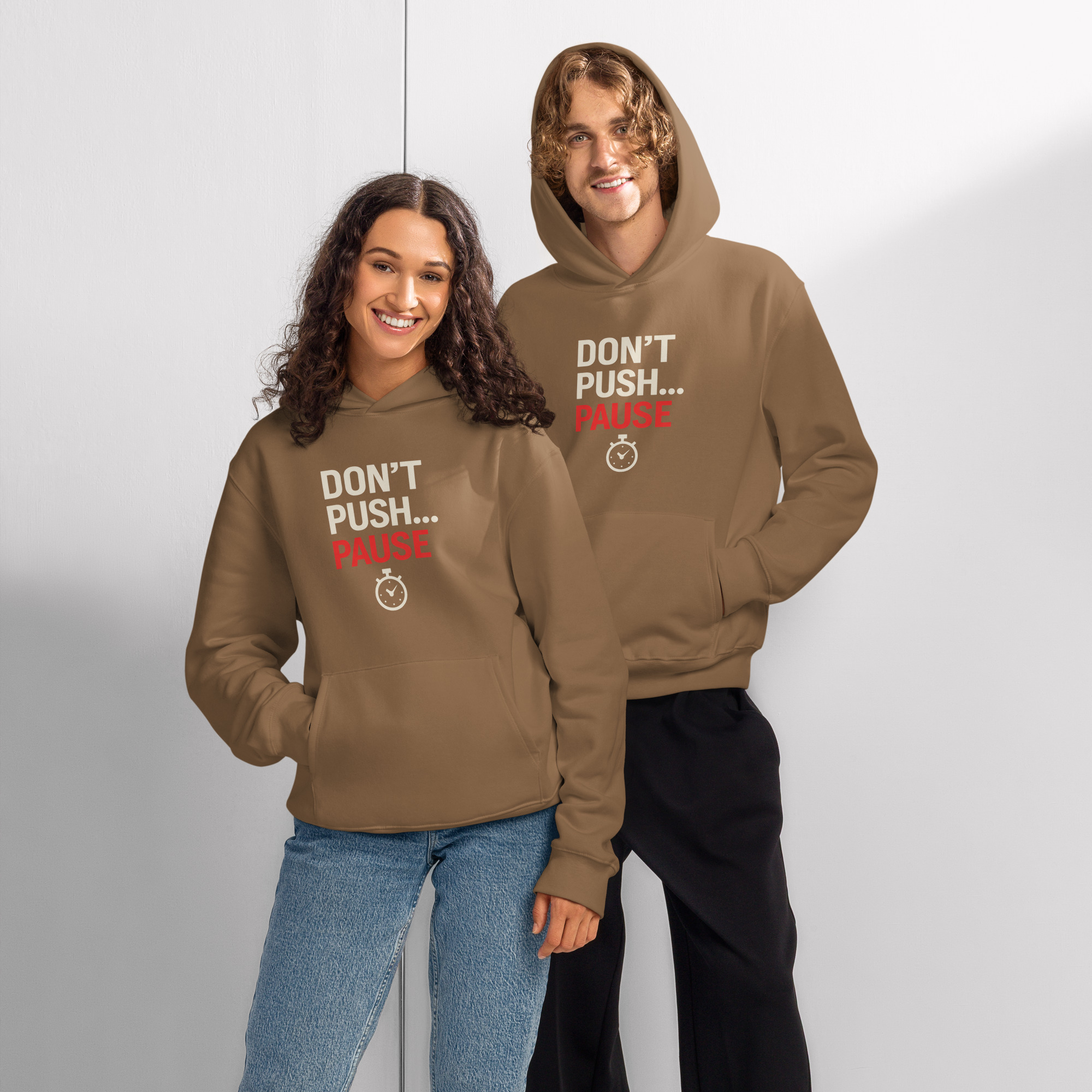 Don’t Push... Pause - Oversized heavyweight Hoodie - Image 8