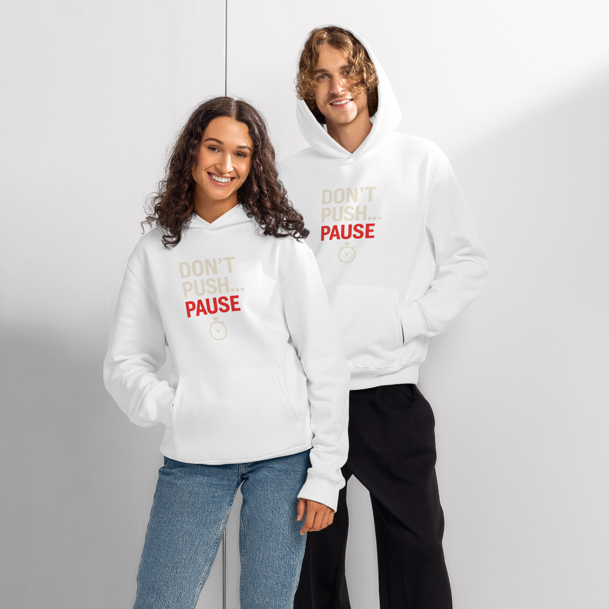 Don’t Push... Pause - Oversized heavyweight Hoodie - Image 11